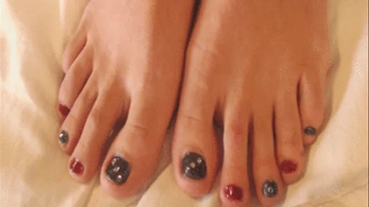 Dark and sexy pedi - part 2