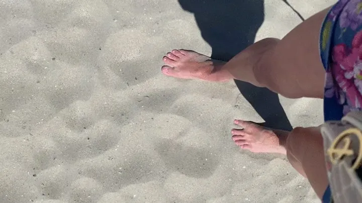 Feet in the sand