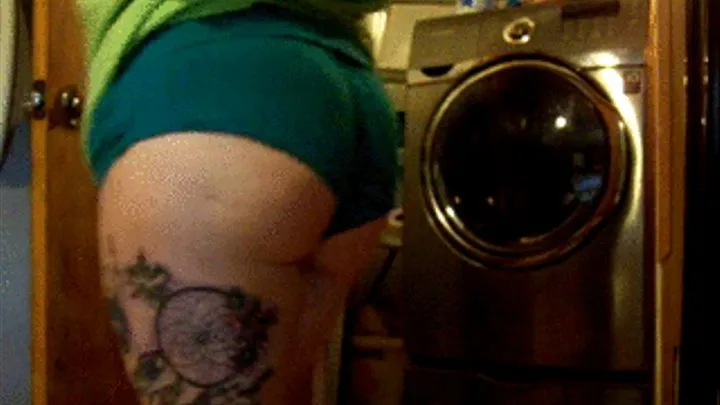 Booty Wearing Green Shorts