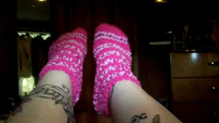 Pink Fuzzy Socks