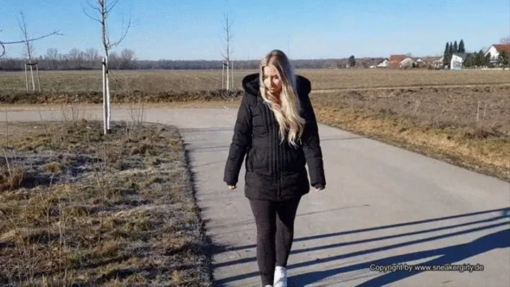 fruit crushing in the mud with Sandy in her sweet dirty Nike Airmax