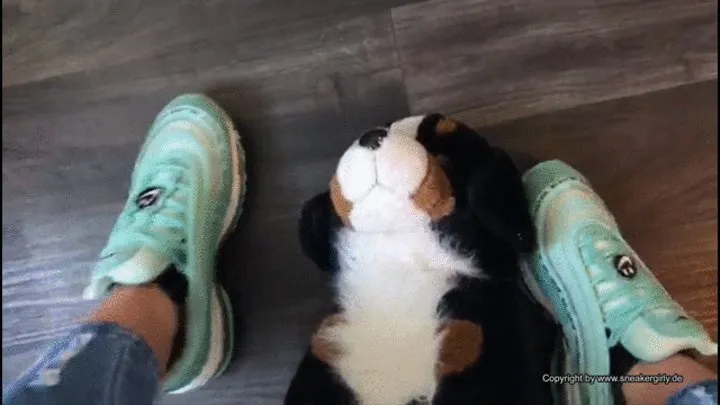 a soft toy must suffer under Carina's Nike Airmax 97