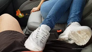 cock trampling with used nike airmax