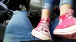 cock trampling with cute converse chucks