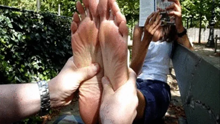 Ann's long and thin feet massage