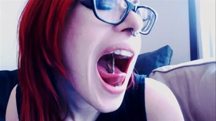 Stuck in a Giantess's Mouth