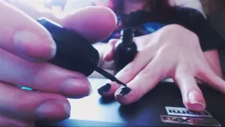 Painting My Nails Black (Part 1)