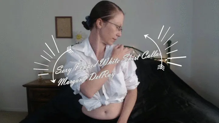 Sexy Popped White Shirt Collar