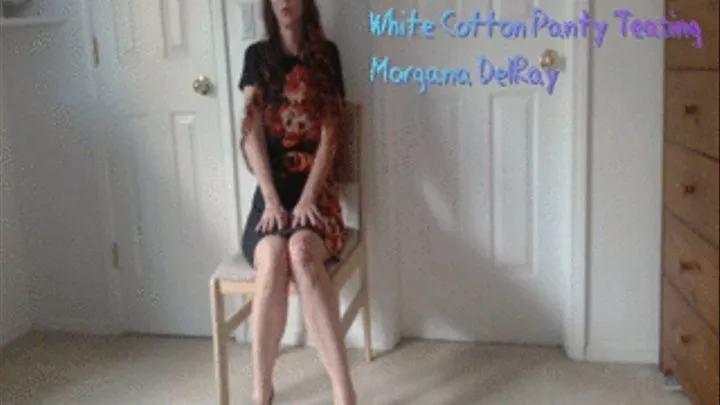White Cotton Panty Tease Complete Clip