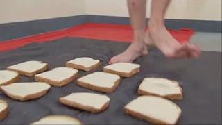 Bella Ink Smashes Bread with Her Pretty Feet