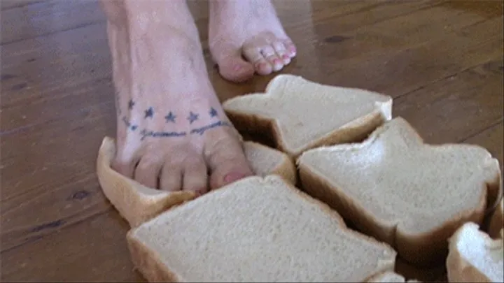 Sandra Luberc Steps on Bread with Dirty Feet