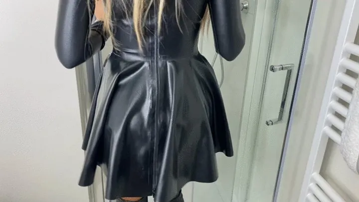 Wet look Latex Dress