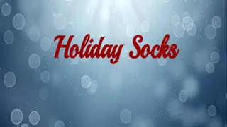 Holiday socks to barefeet