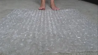 Barefoot Bubble Wrap Crushing