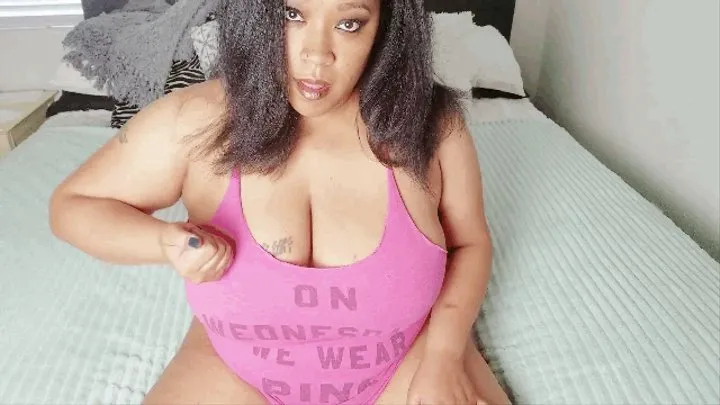 Ebony Thong JOI Queef Custom