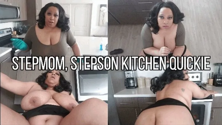 Stepmom StepSon Kitchen Quickie