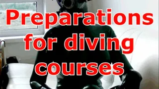 Preparations for diving courses