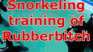 Snorkeling training of Rubberbitch