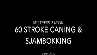 MISTRESS BATON's 60 Stroke Caning and Sjambokking