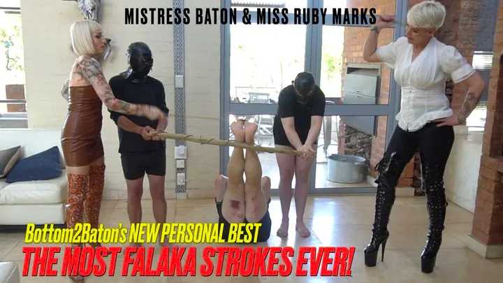 BOTTOM2BATONs NEW PERSONAL BEST | The Most Falaka Strokes Ever!