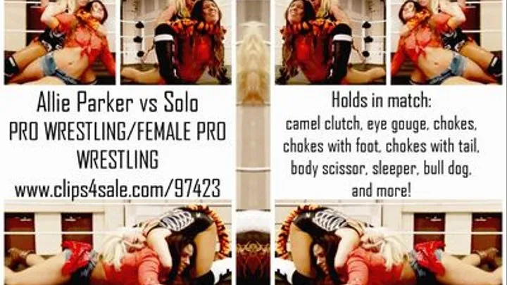 PRO WRESTLING: Solo vs Allie Parker #femaleprowrestling #prowrestling