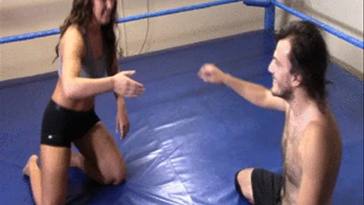 COMPETITIVE MIXED WRESTLING: Allie Parker vs Tommy