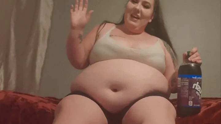 SSBBW Brea Burps and Belly Play