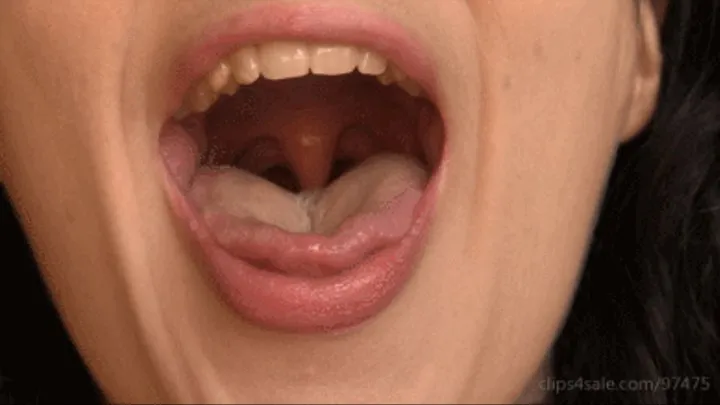 Close-up mouth and tongue (inside mouth view and multiple angles of my mouth)