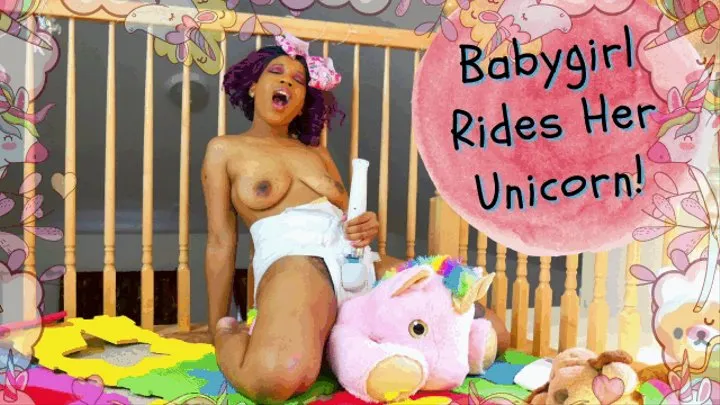 Babygirl Rides Her Unicorn