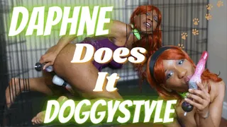 Daphne Does It Doggystyle - Fantasy Dildo Cosplay Fucking in