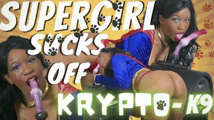 SuperGirl Sucks Off Krypto-K9