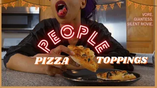 People Pizza Toppings: SPLIT TONGUE GIANTESS GULPS SHRUNKEN MEN IN