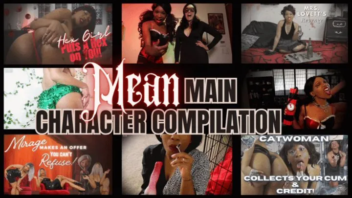 Mean Main Characters Compilation: SUPERVILLAINS OF VARIOUS COSPLAYS SEDUCE YOUR COCK & DESTROY YOU IN