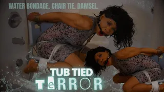 Tub Tied Terror: CHAIR TIED COLD WATER BONDAGE IN