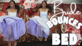 Bride Bounces On Bed