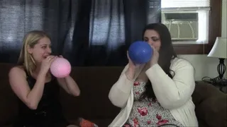 Balloon Blowing Babes