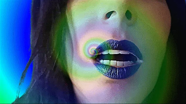 BLUE DOMINATRIX LIPS MIND CONTROL