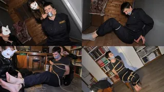 James - Security Guard Overpowered and Trussed up -MP4