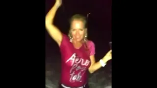 Beach at Night in tight jeans and tennis shoes