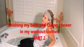 Taking bath and shower after GYM workout