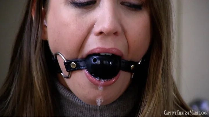 Helplessly Ballgagged & Drooling