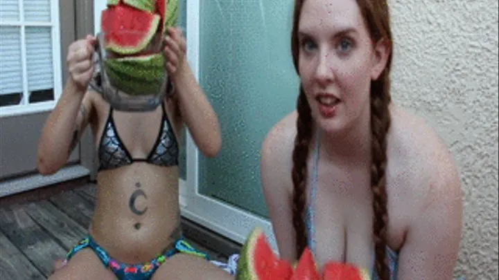 Double Babe Sloppy Watermelon Belly Stuffing