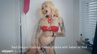Bad Dragon Fucking Gallon Enema with Saber of Red