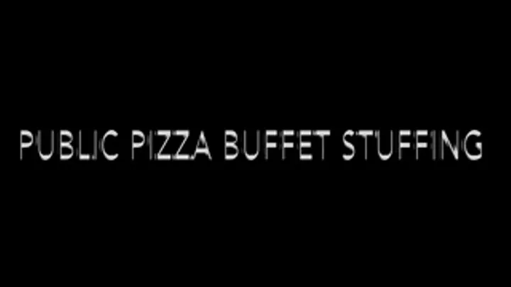 Public Pizza Buffet BellyStuffing