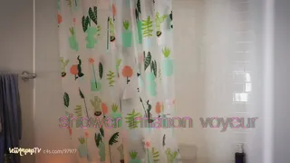 Shower Belly Inflation Voyeur - Hidden Camera!