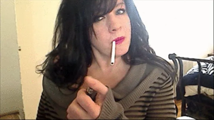 Slut MILF Smoking in Sweater-Part I -Apple