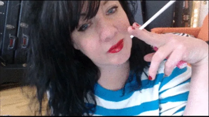 Striped Sweater Smoking Slave