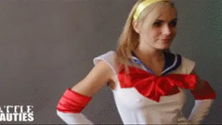 BattleBeauties: Cosplay Photoshoot turns in BlowJob 2 Sex with SAILOR MOAN?