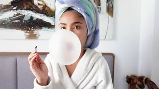 Blowing Bubbles after Shower