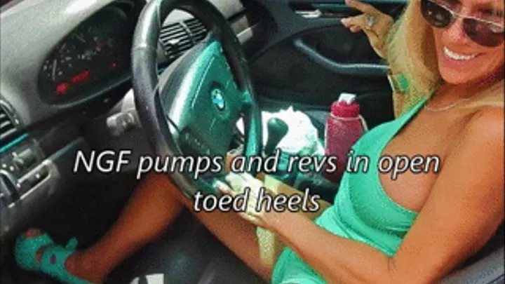 NGF pumps and revs in open toed heels